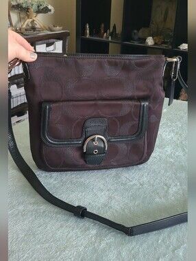Coach Campbell Signature Metallic North South Hobo